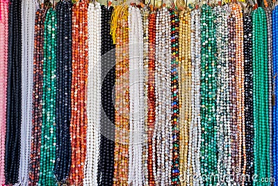 Background from beads Stock Photo