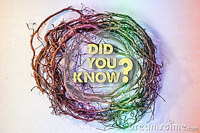 Did you know? Wreath of dry plant roots Stock Photo