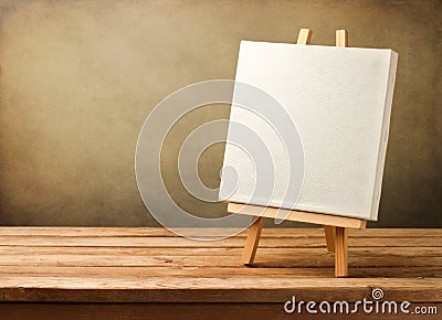 Background with blank canvas Stock Photo