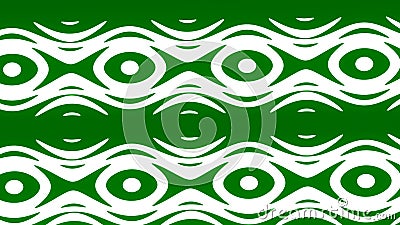 The background is blue and green.Design. Geometric shapes oscillate in the bright background and make various patterns. Stock Photo