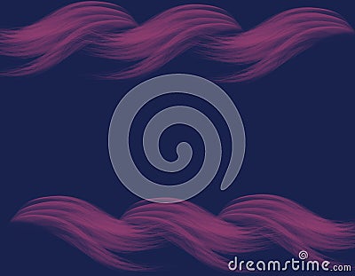 Background blue with pink smears. Pink lipstick smear on background. Stock Photo