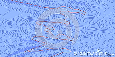 Background blue topographic concept. Vector illustration. Vector Illustration