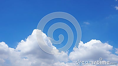 Background blur cloud or fluffy and sky blue Stock Photo