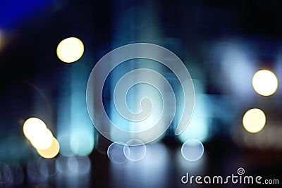 Background blur night lights Stock Photo