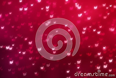 Background bokeh heart valentine arrow, bright wedding Stock Photo