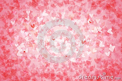 Background bokeh hearts Stock Photo