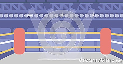 Background of boxing ring. Vector Illustration