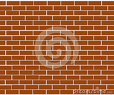 Background of brick wall made of brown bricks Stock Photo