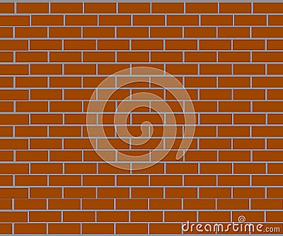 Background of brick wall made of brown bricks Stock Photo