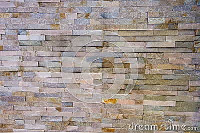 Background of brick wall, stone texture, lamellar structure Stock Photo