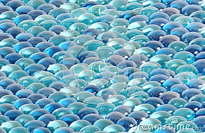 Background of brilliant blue glass stones Stock Photo