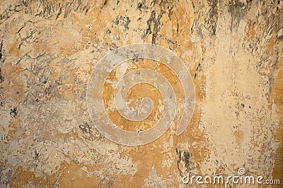 Background broken dirty old wall of painted glossy plaster.Blan Stock Photo