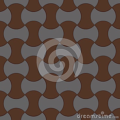 Background with brown and light colored paving stones. Vector illustration Vector Illustration