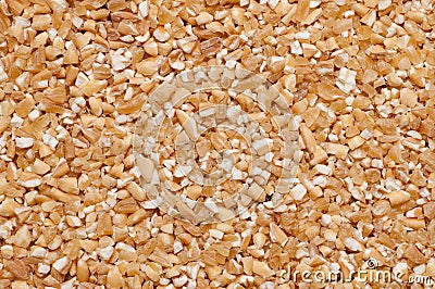 Background of bulgar wheat Stock Photo