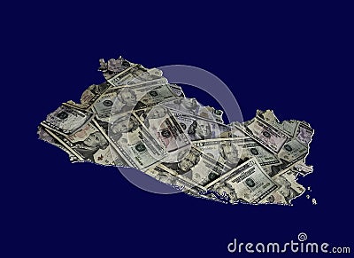 background for business, economy and finance in El Salvador Stock Photo