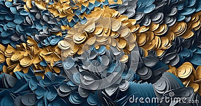 Colorful background abstract mosaic made up of irregular shapes and shades. Stock Photo