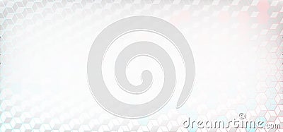 Background for captions on the video. Cube hexagon pattern vector background Vector Illustration