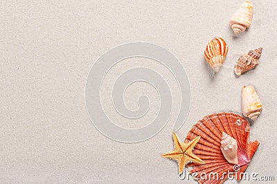 Background for card with sea beach theme Stock Photo