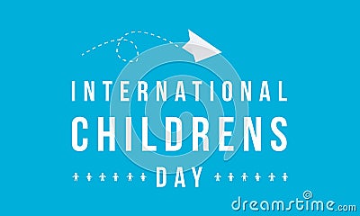 Background of childrens day style collection Vector Illustration