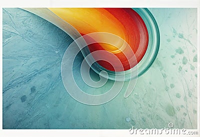 The background is a clean and smooth surface with a soft gradient, smoothly transitioning from light to darker shades Stock Photo