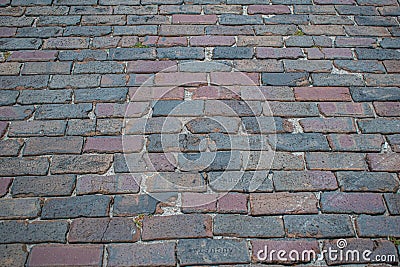 Background cobblestone streets at Ybor City 2. Editorial Stock Photo