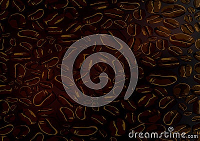 Background of coffee beans Stock Photo