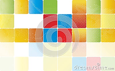 Background with color cube Vector Illustration