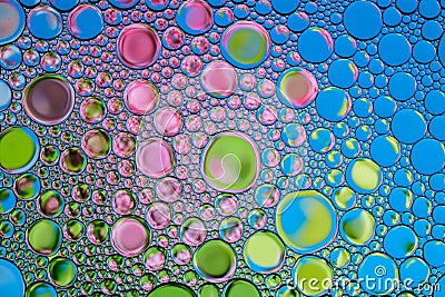 Background of colored bubbles. Natural backdrop Stock Photo