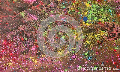 Background of colorful Holi powder Stock Photo