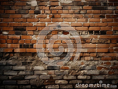 Background composition of bricks, creating a textured and rustic atmosphere. Stock Photo