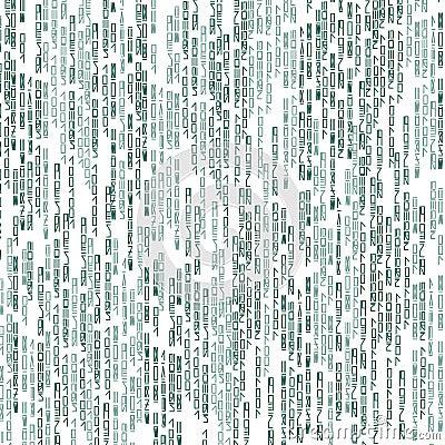Background. Computer program code made of fictional letters Vector Illustration