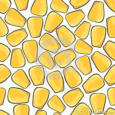 Background with corn Vector Illustration