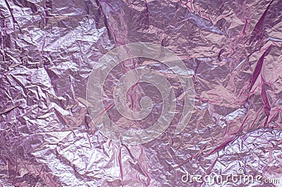 Background of crumpled pink paper Stock Photo