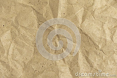 Background of crumpled wrapping paper. Rumpled paper texture Stock Photo