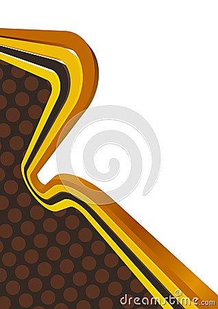 Background with curved lines Vector Illustration