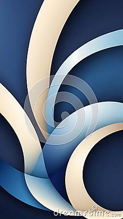 Background from Curvilinear shapes and navy Stock Photo