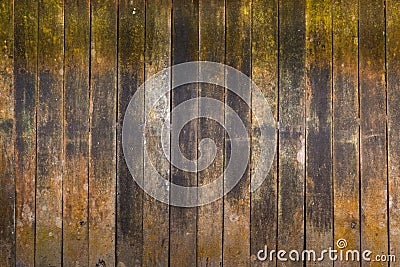 Background of decay wood on old cottage wall surface Stock Photo