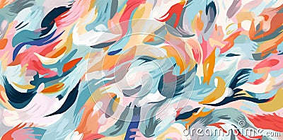 creative design geometric texture trendy spot trend abstract print illustration. Generative AI. Cartoon Illustration