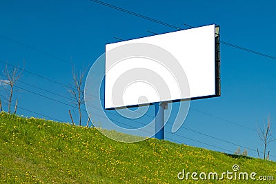 Background for design, billboards on city streets Stock Photo