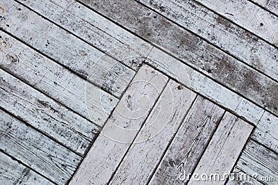 Background of diagonal old boards Stock Photo