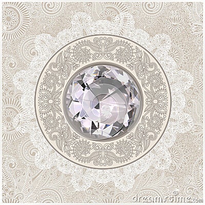 background with diamond jewel Vector Illustration