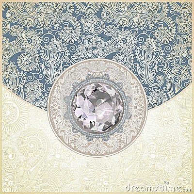 background with diamond jewel Vector Illustration