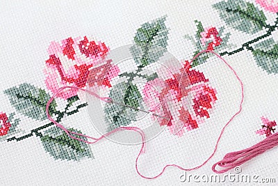 Cross-stitch Stock Photo