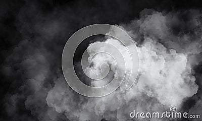 Background of an empty dark-black room. Empty brick walls, lights, smoke, glow, rays Stock Photo