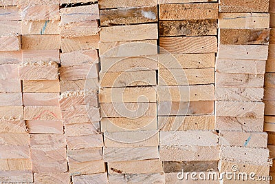 Background ends of the boards. The ends of the lumber. Pine ends. Wood background Stock Photo