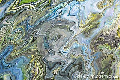 Background of fancy patterns of acrylic paint Stock Photo