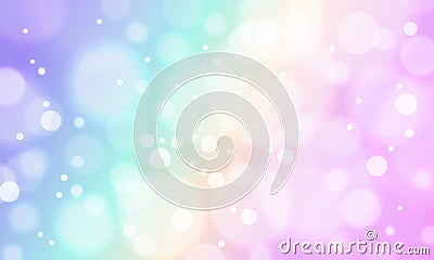 background featuring a vibrant rainbow gradient with a soft bokeh effect. Vector Illustration
