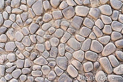 Background, floor set with stones - background, structure Stock Photo