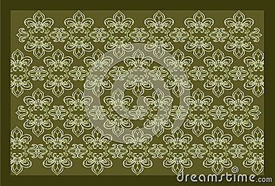 Background with floral ornaments and flourishes Vector Illustration