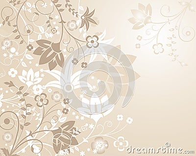 Background flower, elements for design, vector Vector Illustration